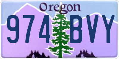 OR license plate 974BVY