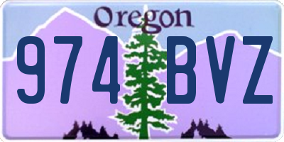 OR license plate 974BVZ