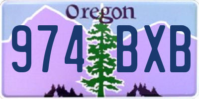 OR license plate 974BXB