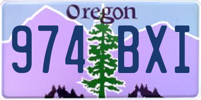OR license plate 974BXI
