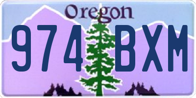 OR license plate 974BXM