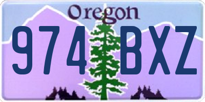 OR license plate 974BXZ