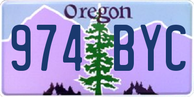 OR license plate 974BYC