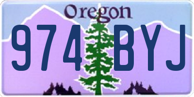 OR license plate 974BYJ