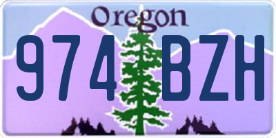 OR license plate 974BZH