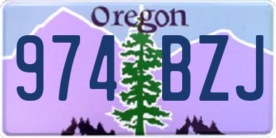 OR license plate 974BZJ