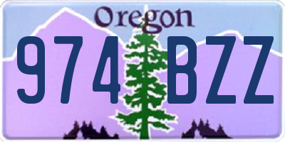 OR license plate 974BZZ