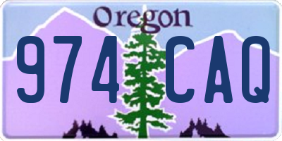 OR license plate 974CAQ