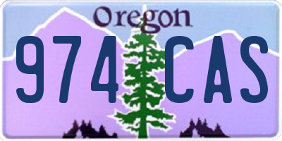 OR license plate 974CAS