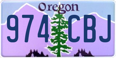 OR license plate 974CBJ