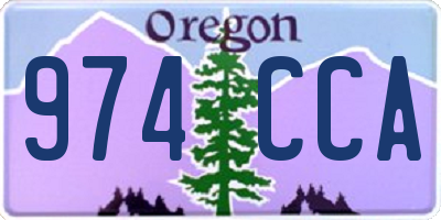 OR license plate 974CCA