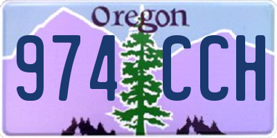 OR license plate 974CCH