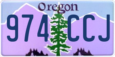 OR license plate 974CCJ