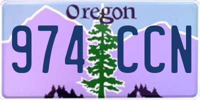 OR license plate 974CCN