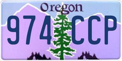 OR license plate 974CCP