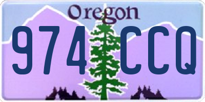OR license plate 974CCQ