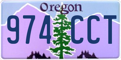 OR license plate 974CCT
