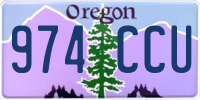 OR license plate 974CCU