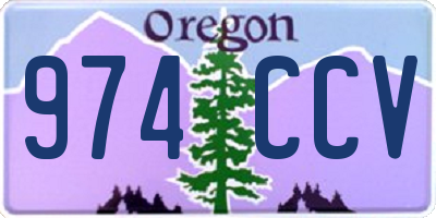 OR license plate 974CCV