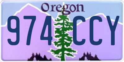 OR license plate 974CCY