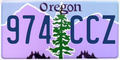 OR license plate 974CCZ