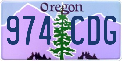 OR license plate 974CDG