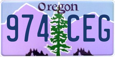 OR license plate 974CEG