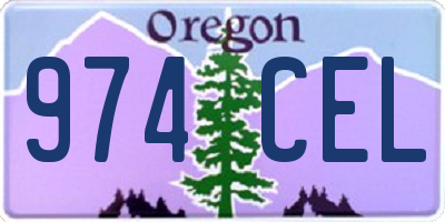 OR license plate 974CEL