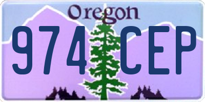 OR license plate 974CEP