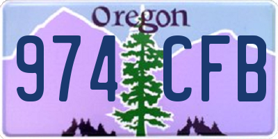 OR license plate 974CFB
