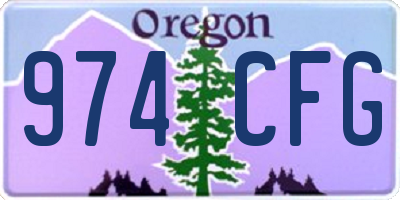 OR license plate 974CFG