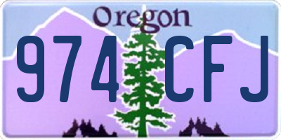 OR license plate 974CFJ