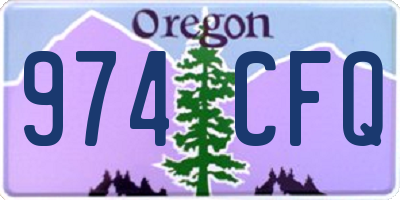 OR license plate 974CFQ