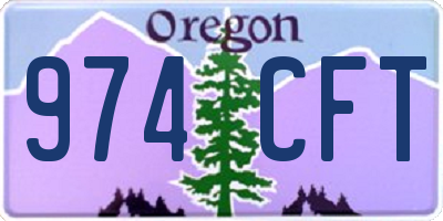 OR license plate 974CFT