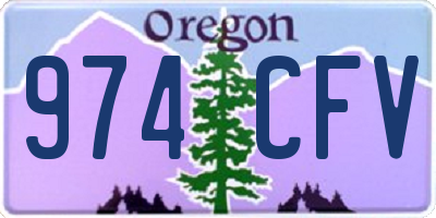 OR license plate 974CFV
