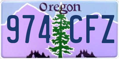 OR license plate 974CFZ