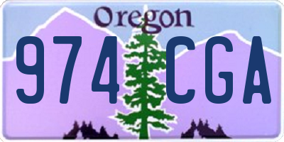OR license plate 974CGA