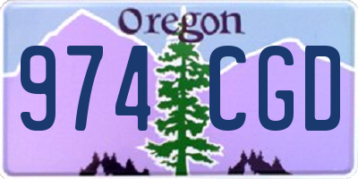 OR license plate 974CGD