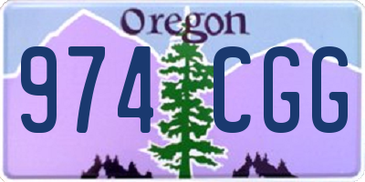 OR license plate 974CGG