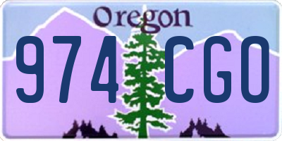 OR license plate 974CGO