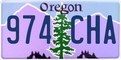 OR license plate 974CHA