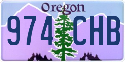 OR license plate 974CHB