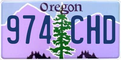 OR license plate 974CHD