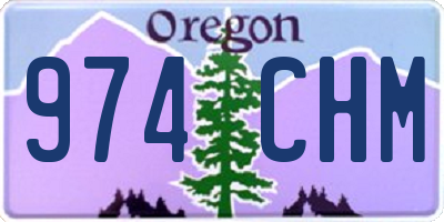 OR license plate 974CHM