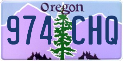 OR license plate 974CHQ