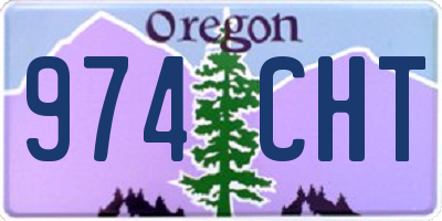 OR license plate 974CHT
