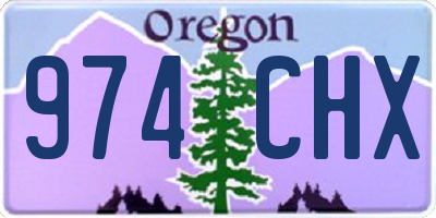 OR license plate 974CHX