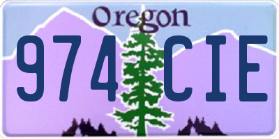 OR license plate 974CIE