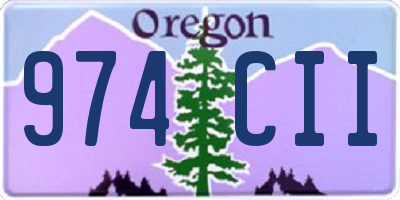 OR license plate 974CII