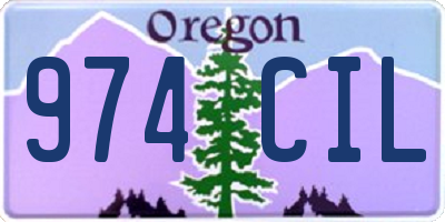 OR license plate 974CIL